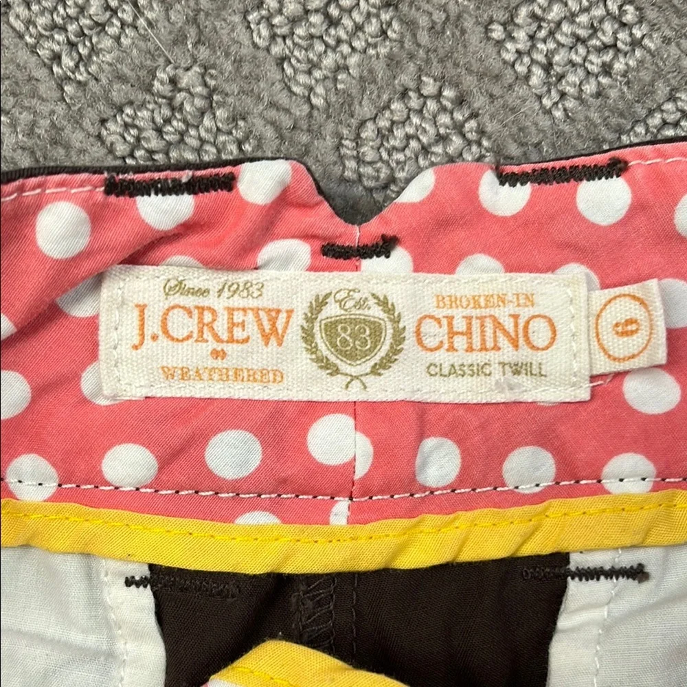 JCrew Chino Shorts Brown Women’s Size 6 - Picture 2 of 4